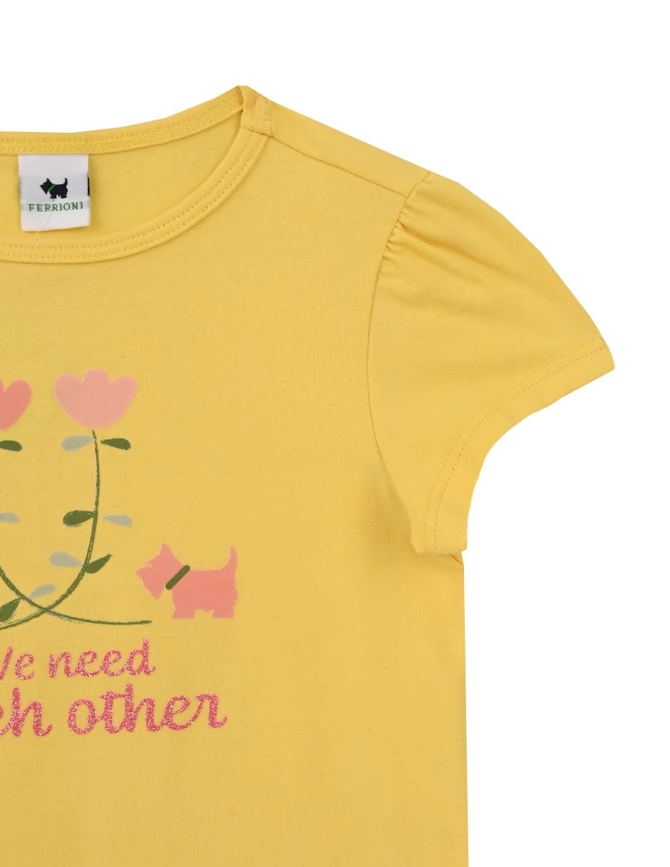 Playera Team manga corta para bebé niña 3