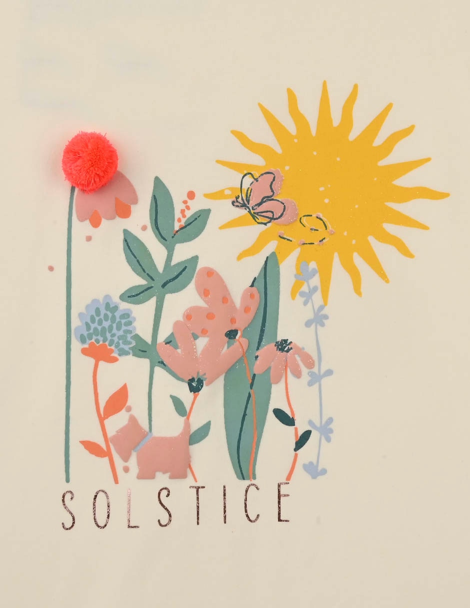 Playera Solstice manga corta para bebé niña 3