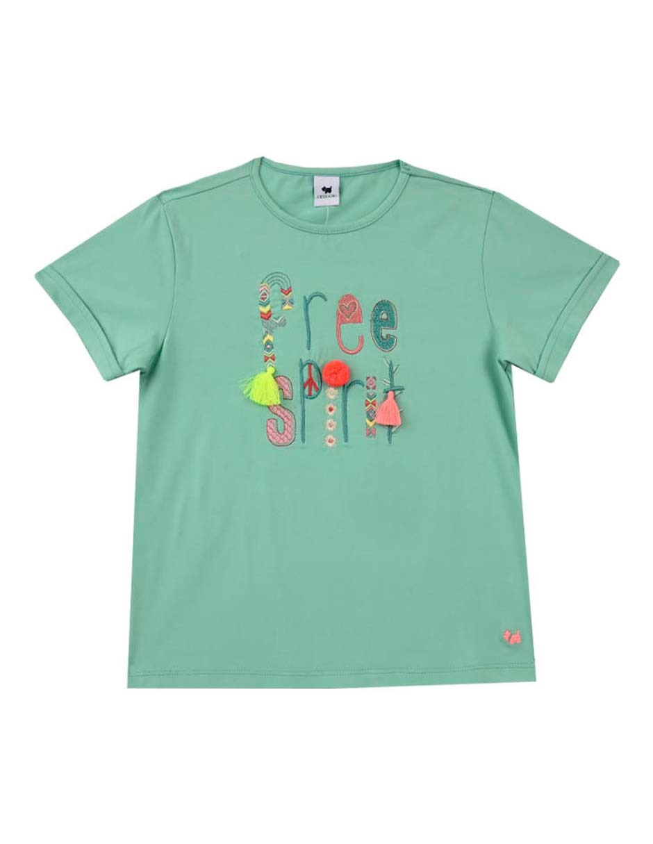 Playera Free manga corta para niña