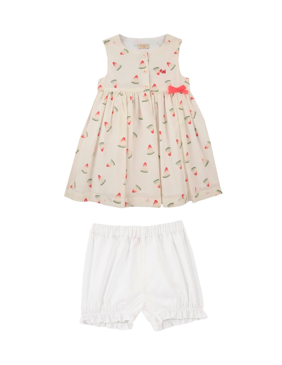 Vestido con calzón Salome para bebé niña Vestido con calzón Salome para bebé niña