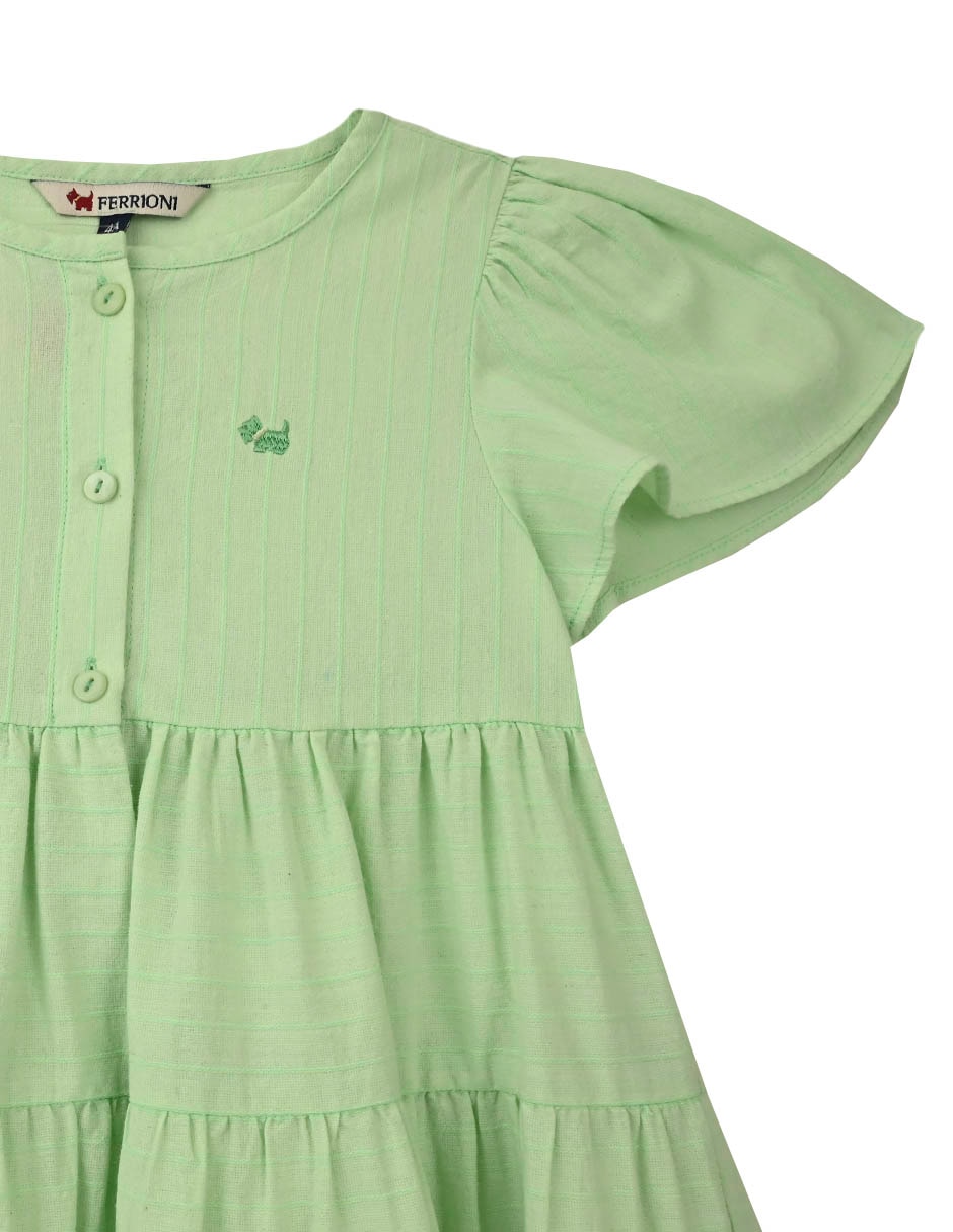 Vestido Bombay manga mariposa para bebé niña 4