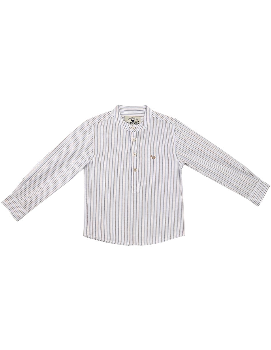 Camisa casual Javert de algodón manga larga para niño Camisa casual Javert de algodón manga larga para niño
