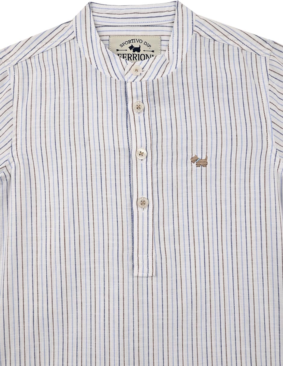 Camisa casual Javert de algodón manga larga para niño 2