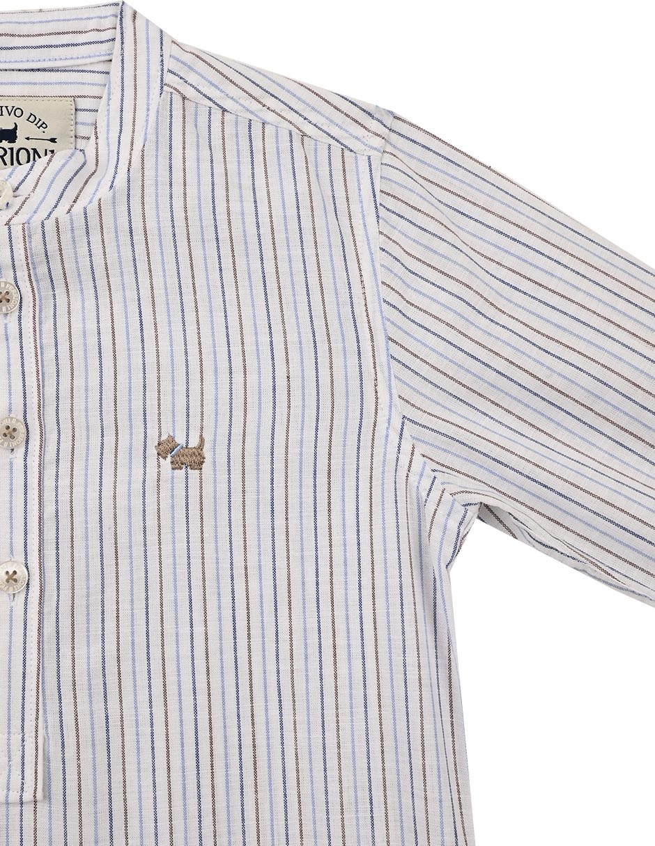 Camisa casual Javert de algodón manga larga para niño 3