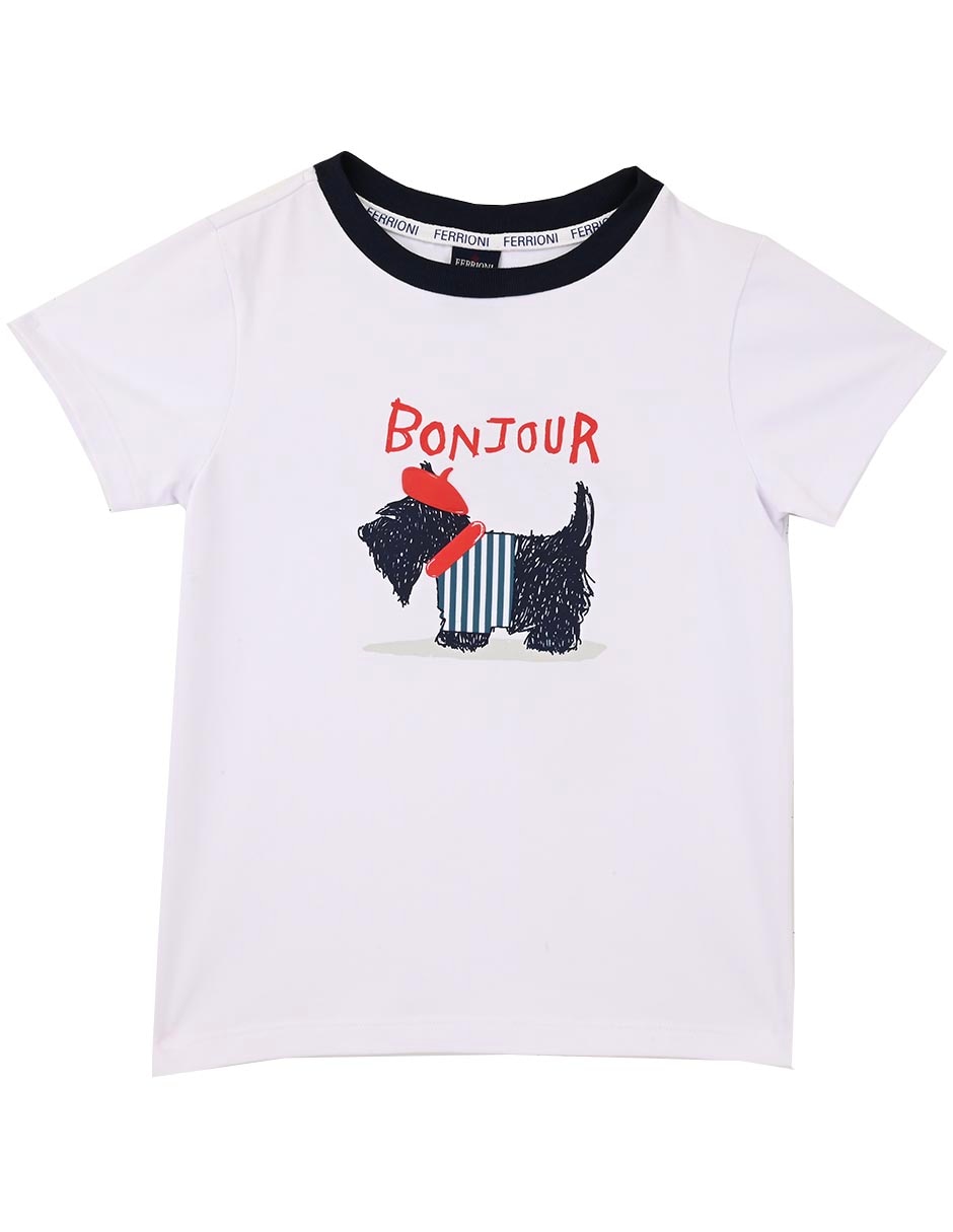 Playera Mats manga corta para bebé niño Playera Mats manga corta para bebé niño