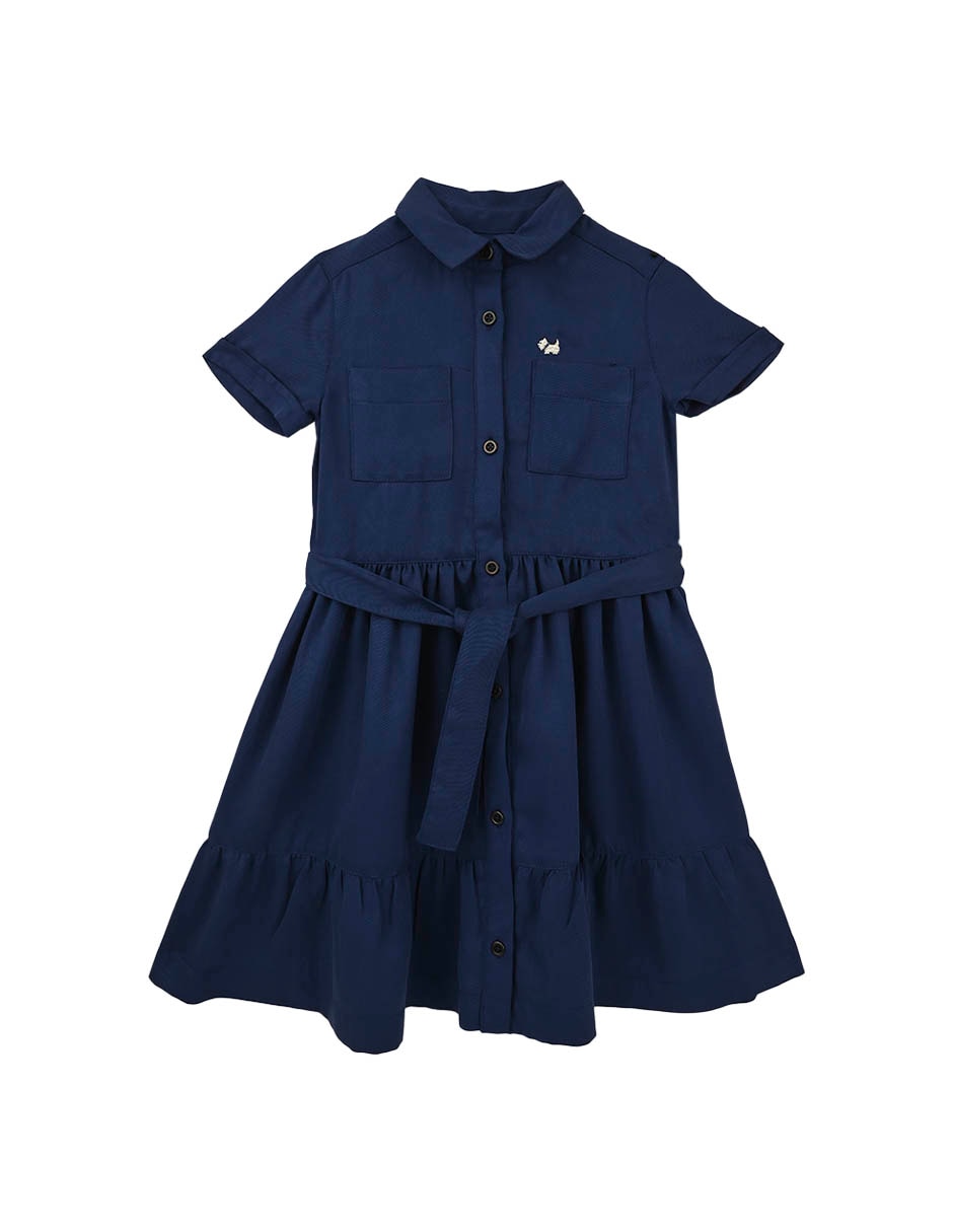 Vestido Ribera manga regular para bebé niña