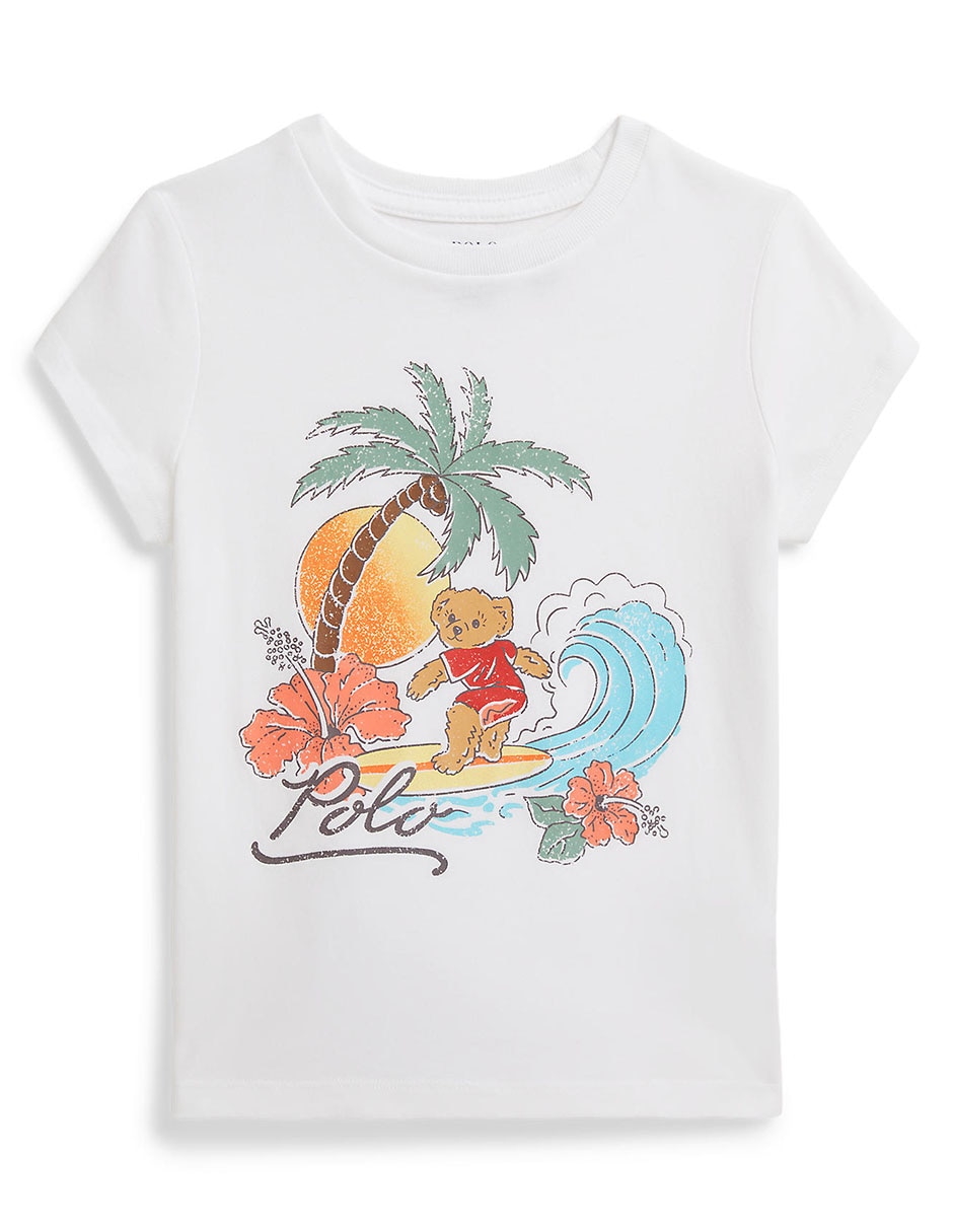 Playera manga corta para bebé niña Playera manga corta para bebé niña