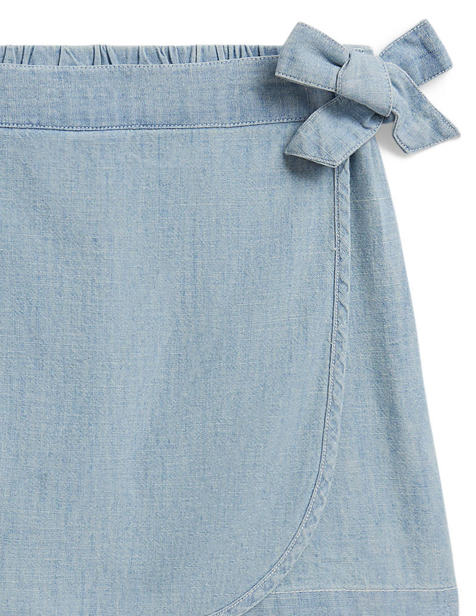 Falda short de algodón para bebé niña 4