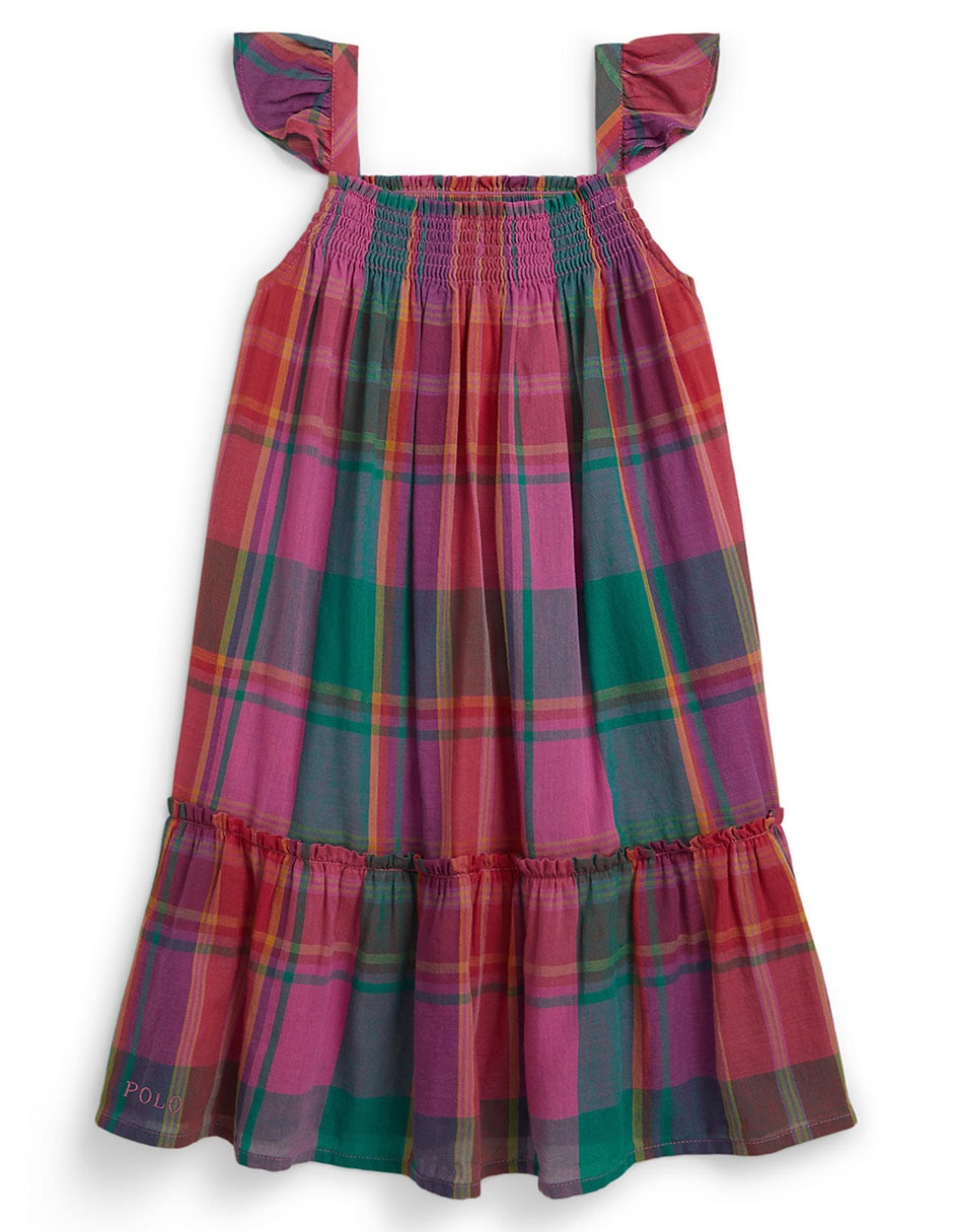 Vestido manga tulipán para bebé niña