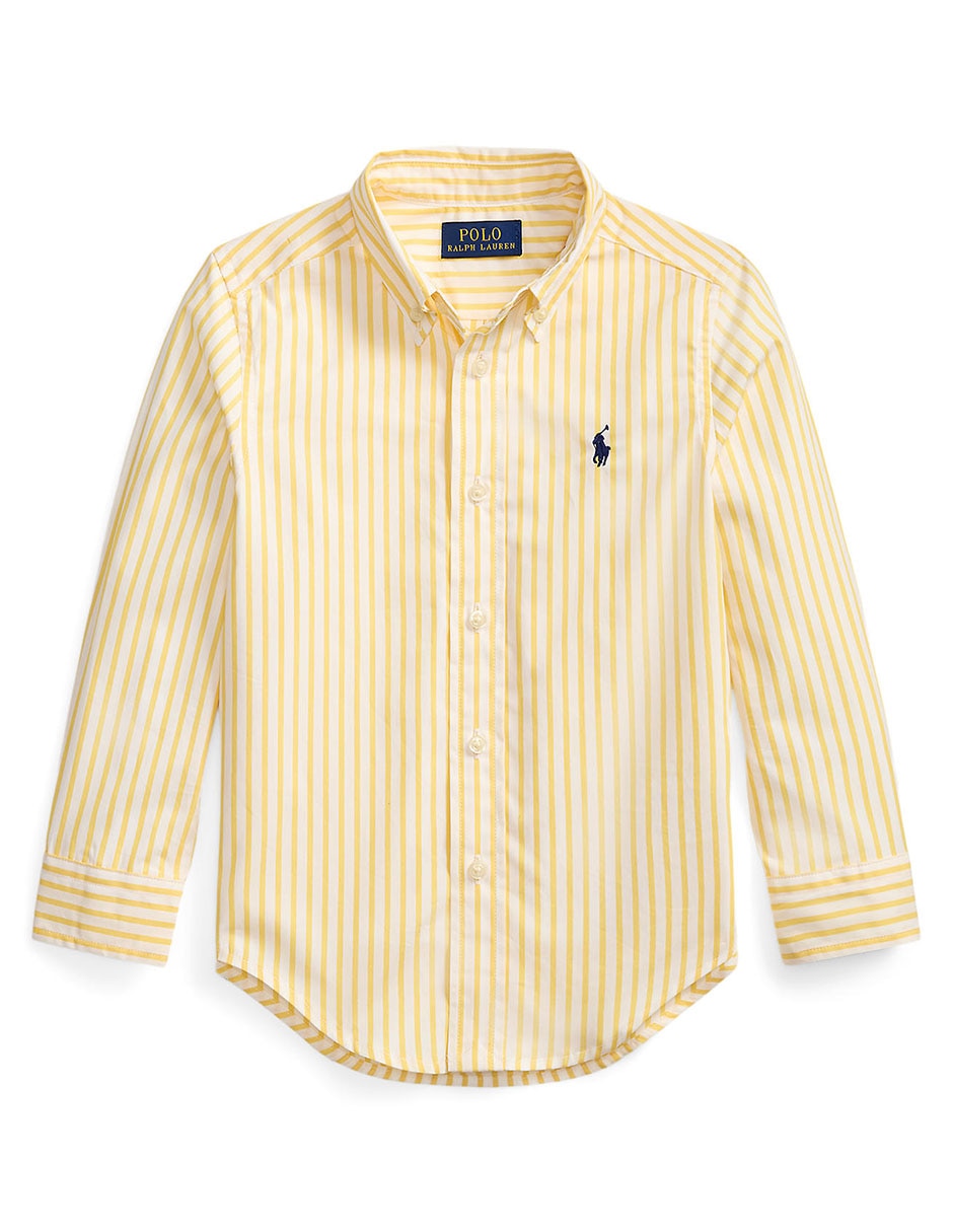 Camisa casual de algodón manga larga para bebé niño Camisa casual de algodón manga larga para bebé niño