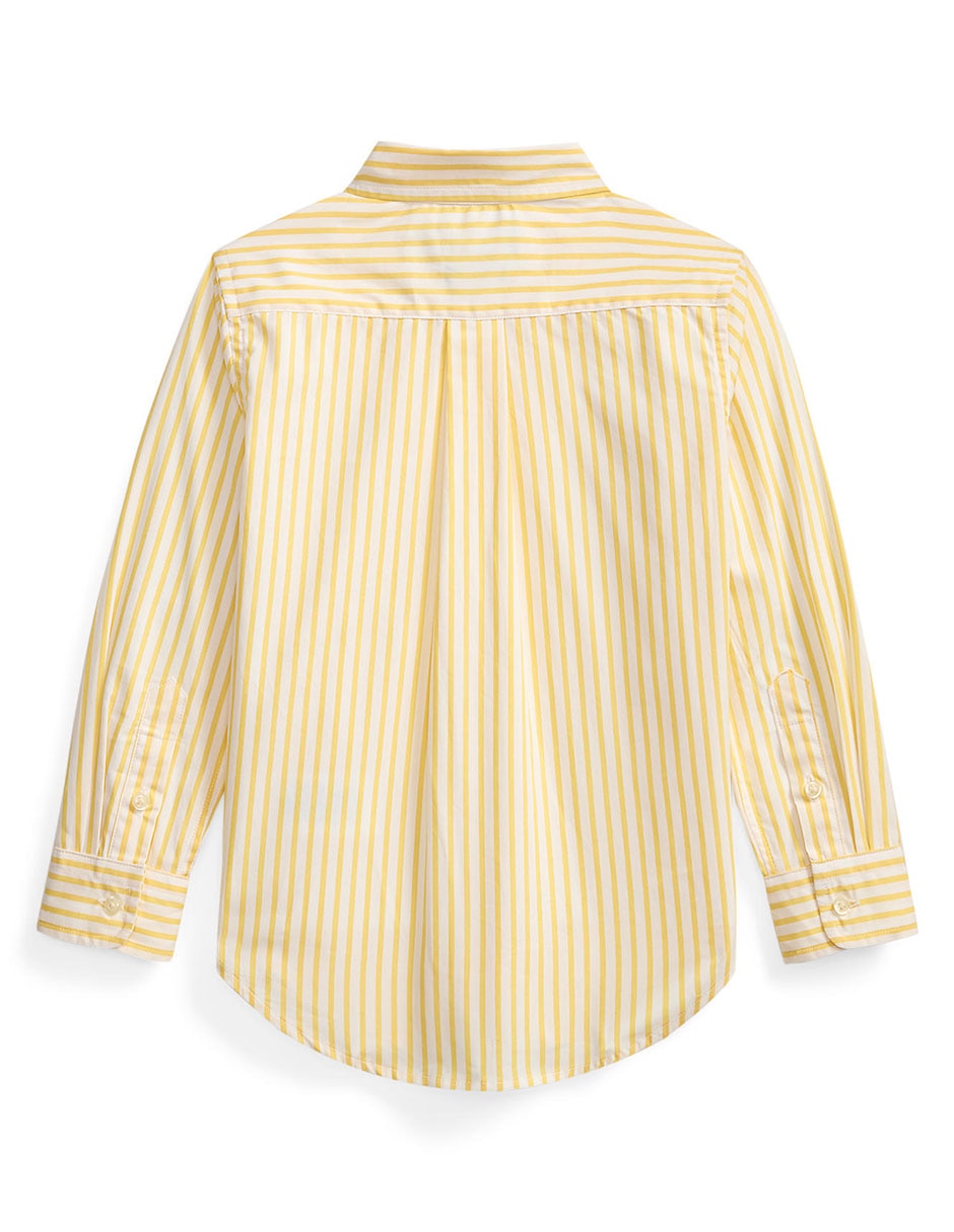 Camisa casual de algodón manga larga para bebé niño 2