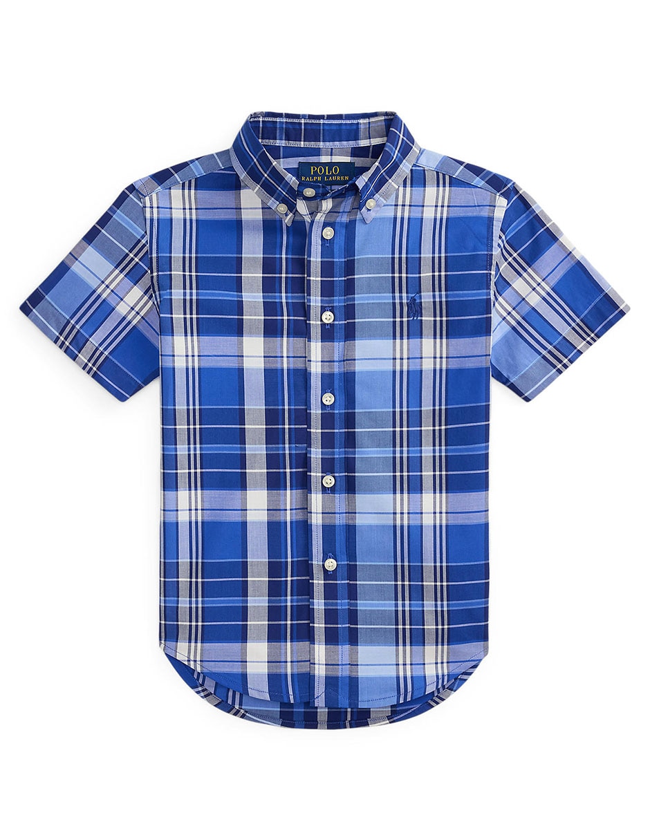 Camisa casual de algodón manga corta para bebé niño Camisa casual de algodón manga corta para bebé niño