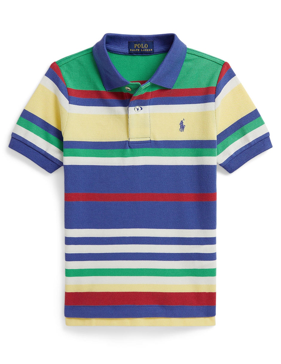 Playera tipo polo de algodón para bebé niño 4