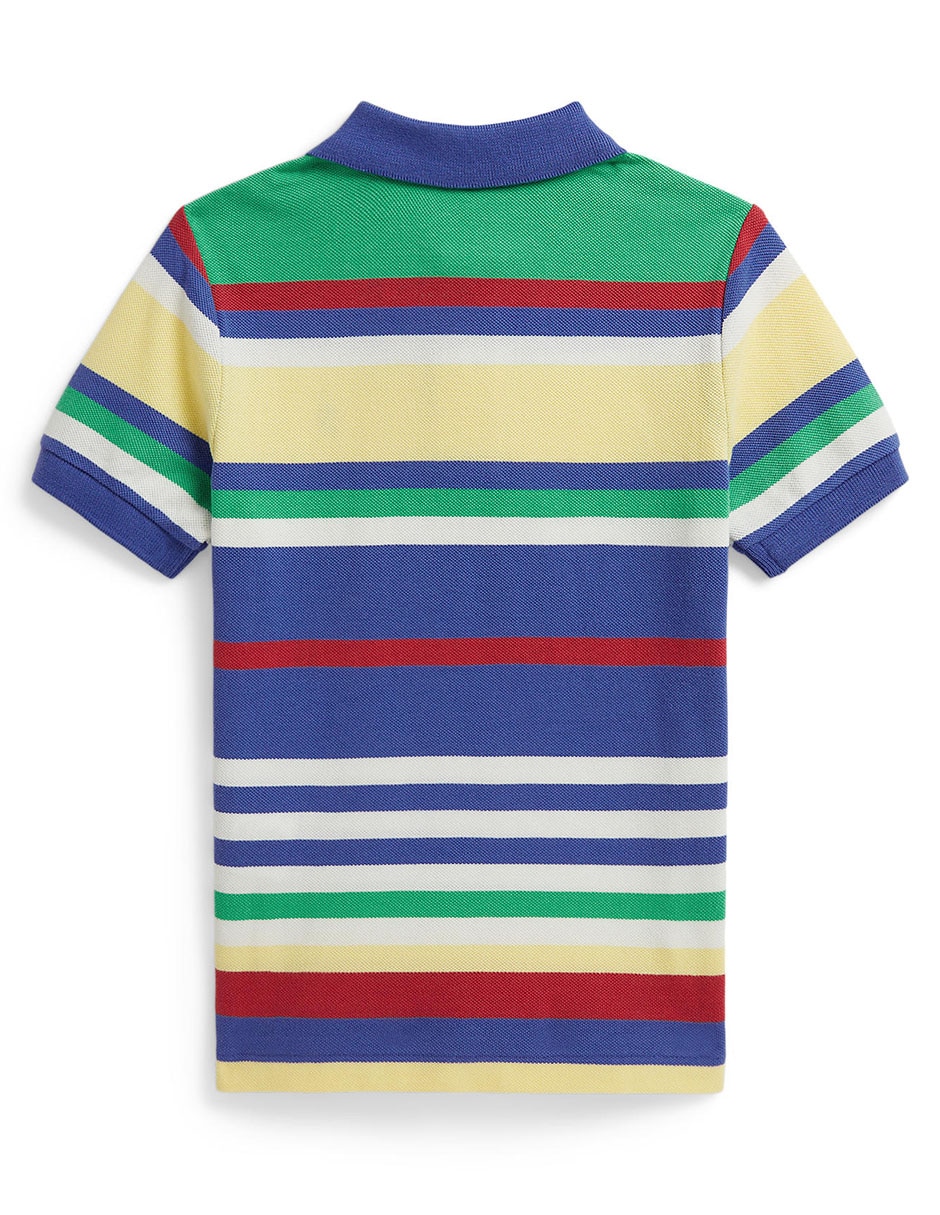 Playera tipo polo de algodón para bebé niño 5